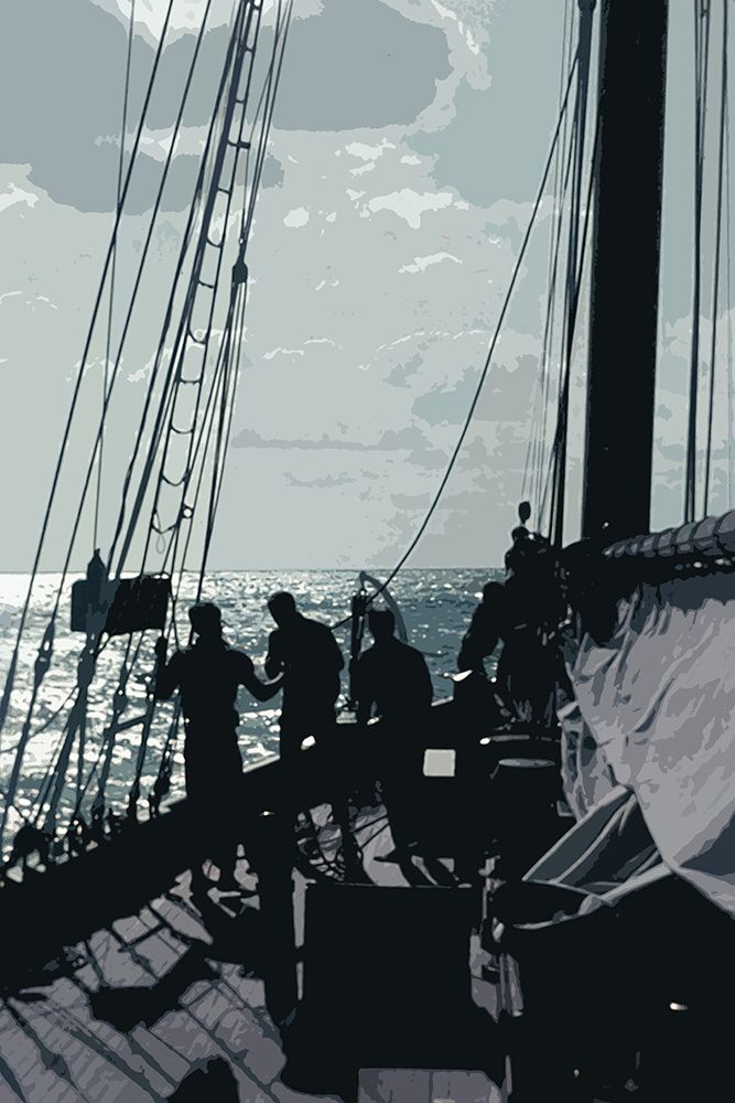 Wall art: Caribbean Vessel II, by Longley, Carolyn