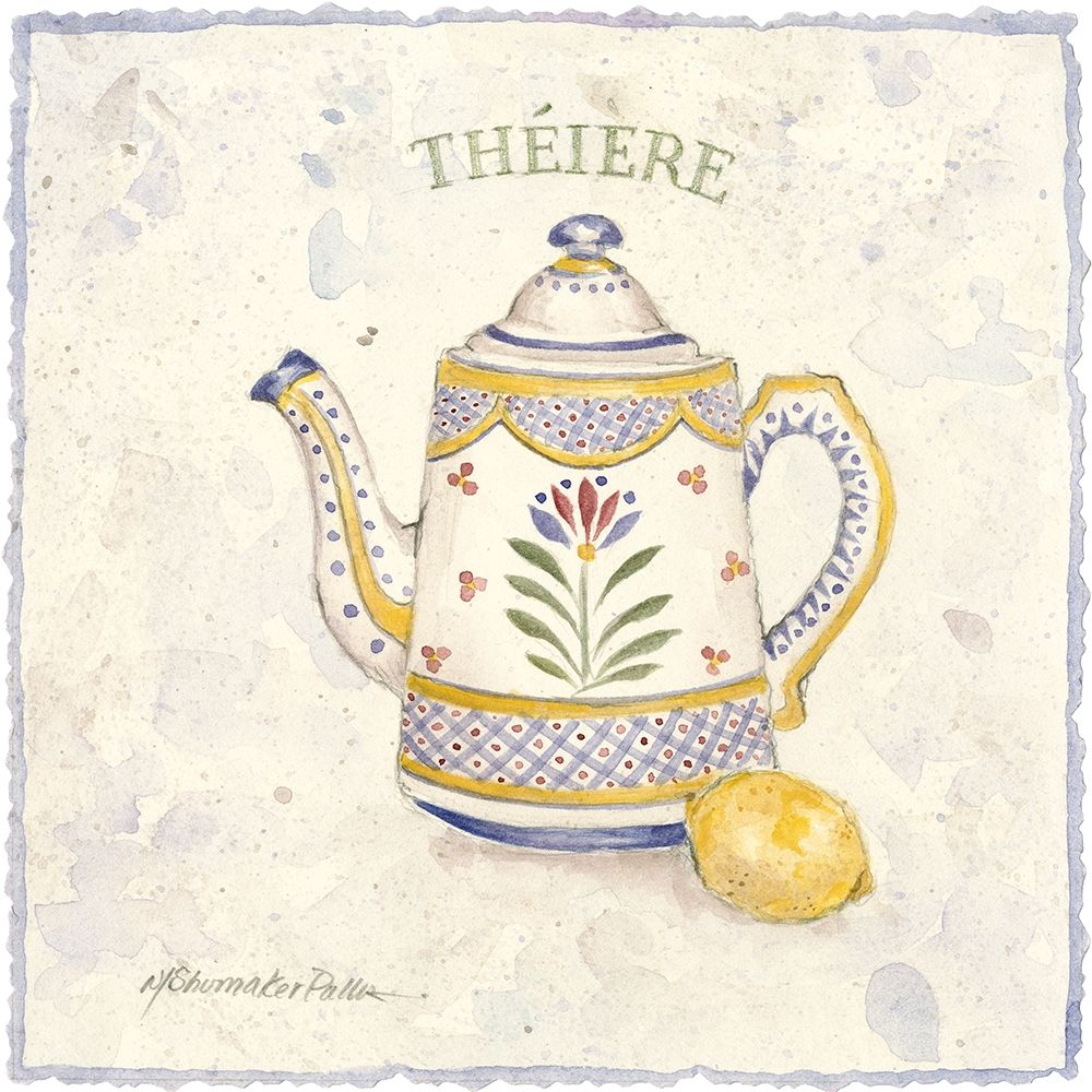 Wall Art Painting id:218217, Name: French Pottery IV, Artist: Pallan, Nancy S.