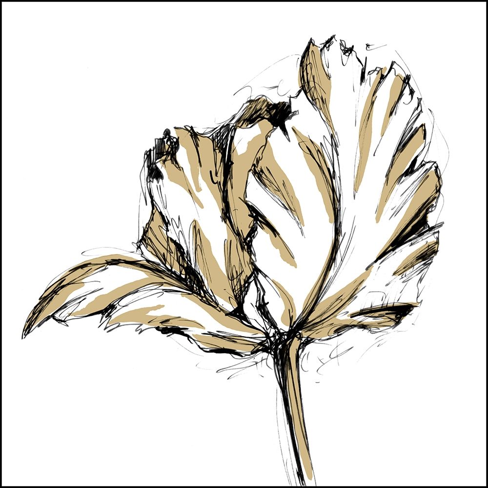 Wall Art Painting id:212309, Name: Small Tulip Sketch III, Artist: Harper, Ethan