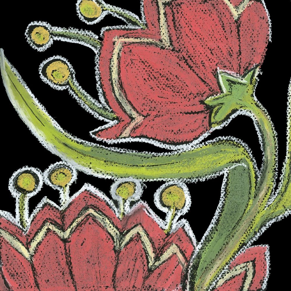 Wall Art Painting id:235666, Name: Flower Song IV, Artist: Choate, Lisa