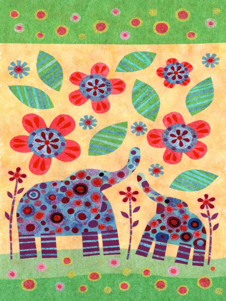 Wall Art Painting id:42384, Name: Elephant Pair, Artist: Conway, Kim