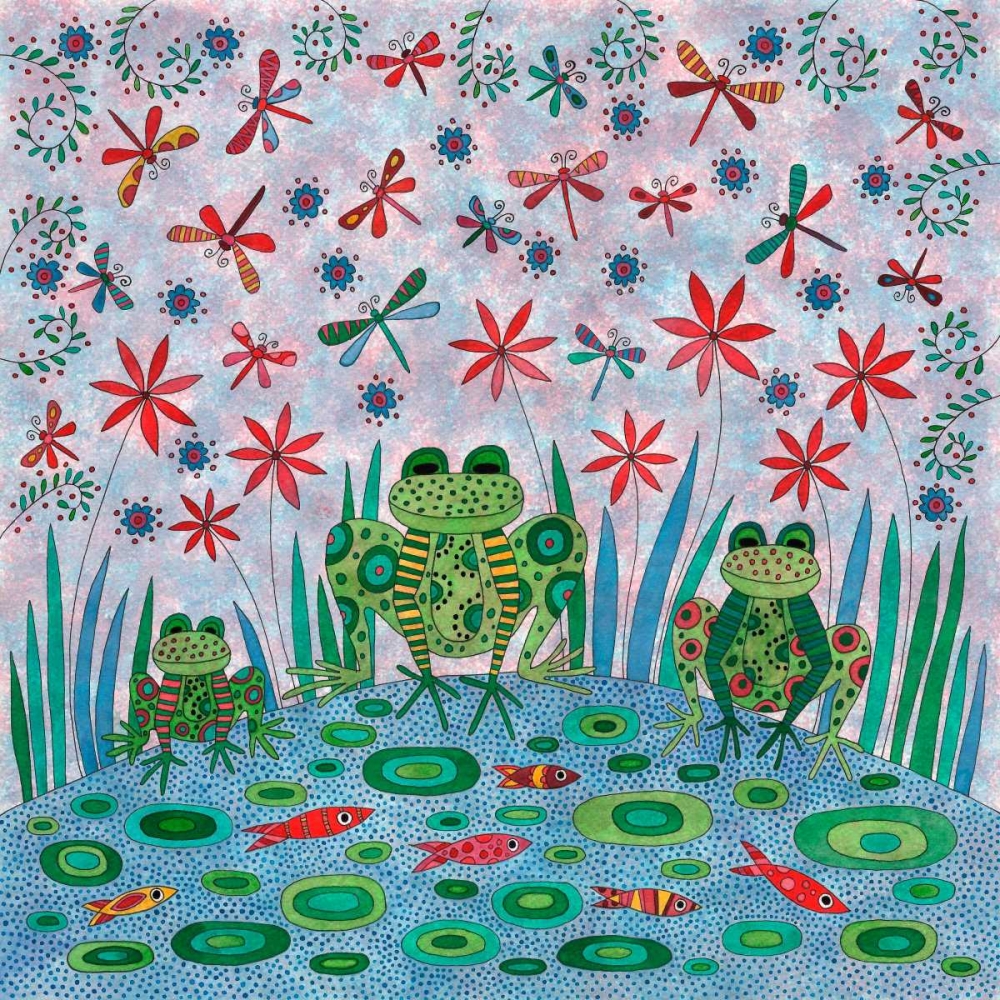 Wall Art Painting id:42386, Name: Frog Pond, Artist: Conway, Kim