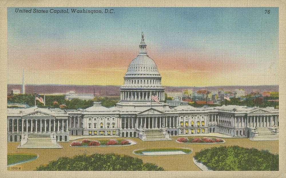Wall Art Painting id:235751, Name: Capitol Panoramic, Washington, D.C., Artist: Unknown