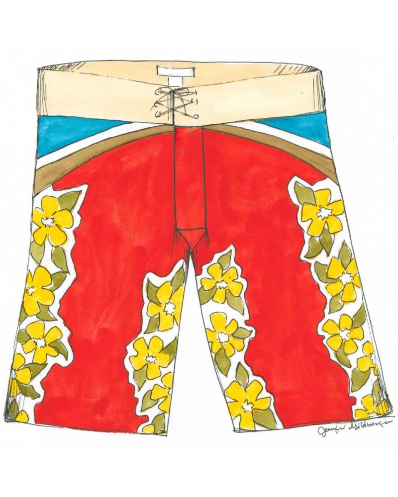Wall art: Surf Shorts II, by Unknown