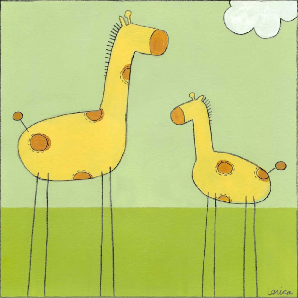 Wall Art Painting id:124782, Name: Stick-leg Giraffe I, Artist: Vess, June Erica