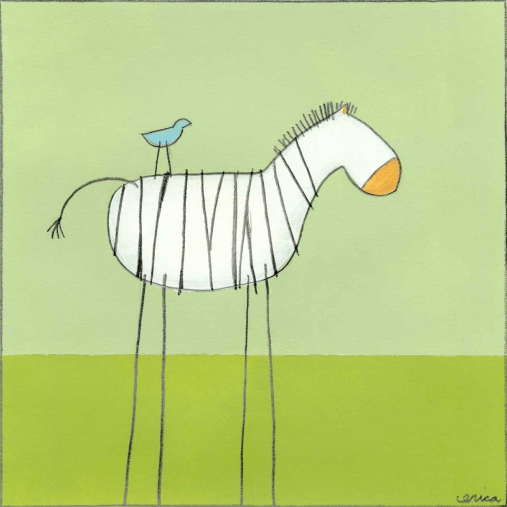 Art Print: Stick-leg Zebra I