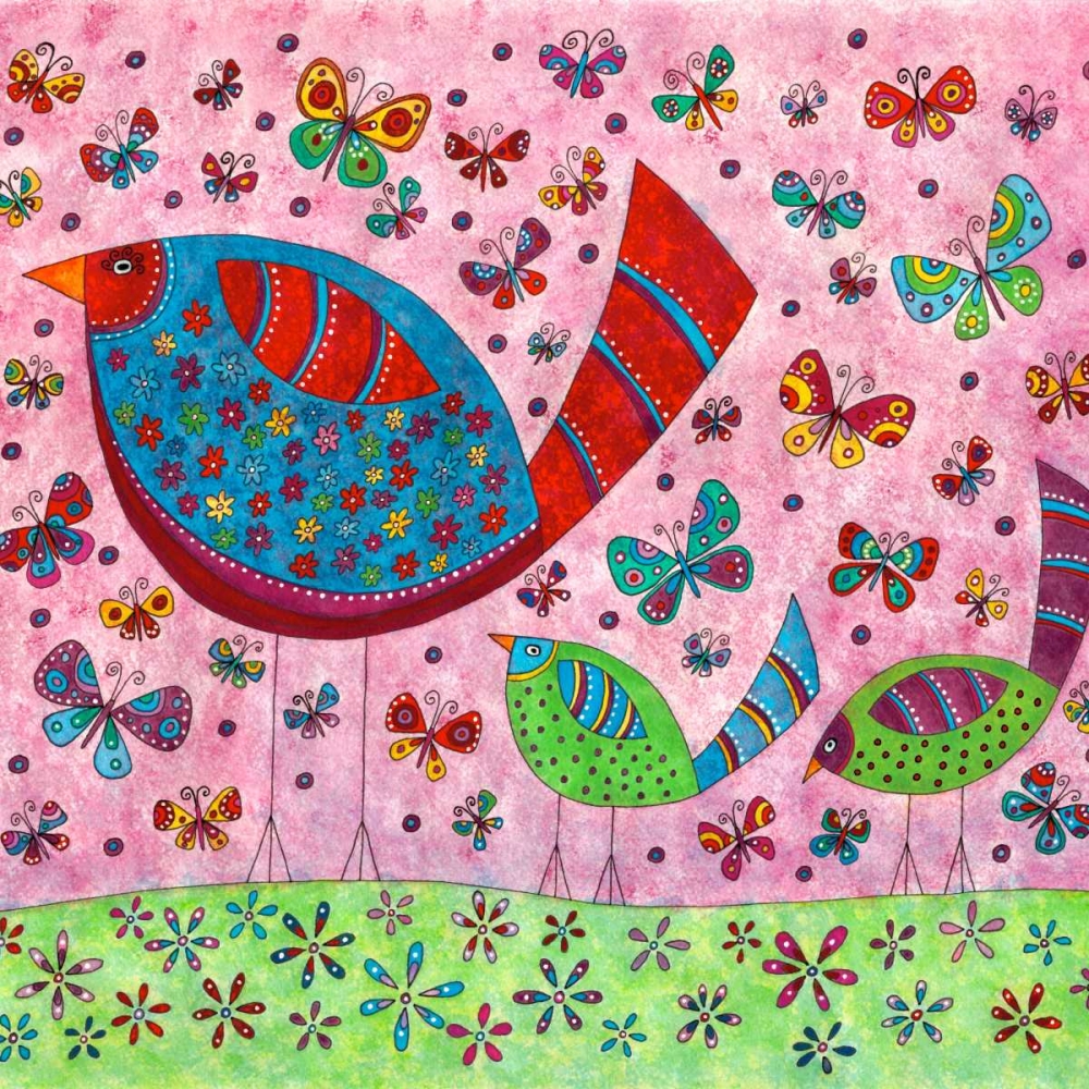 Wall Art Painting id:63474, Name: Bird Walk, Artist: Conway, Kim