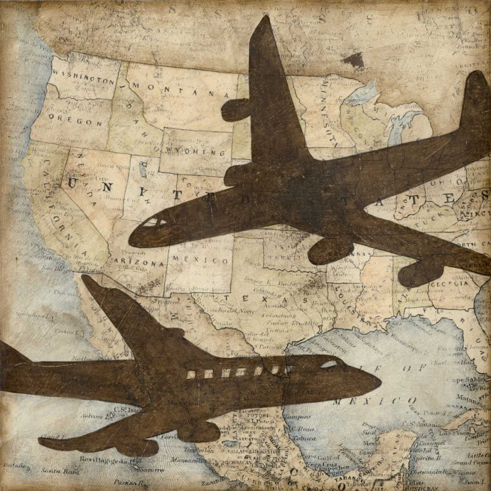 Wall art: Travel Silhouette II, by Meagher, Megan