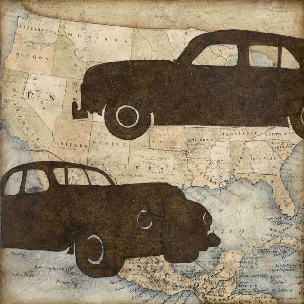 Art Print: Travel Silhouette IV