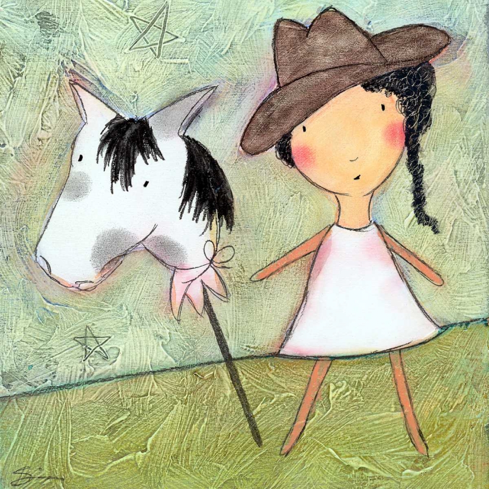 Wall art: Cowgirl, by Sonheim, Carla