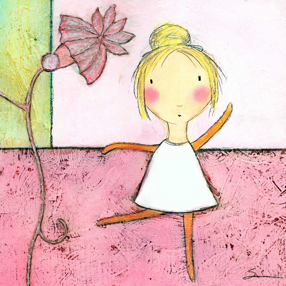 Wall Art Painting id:121682, Name: Pink Ballerina, Artist: Sonheim, Carla