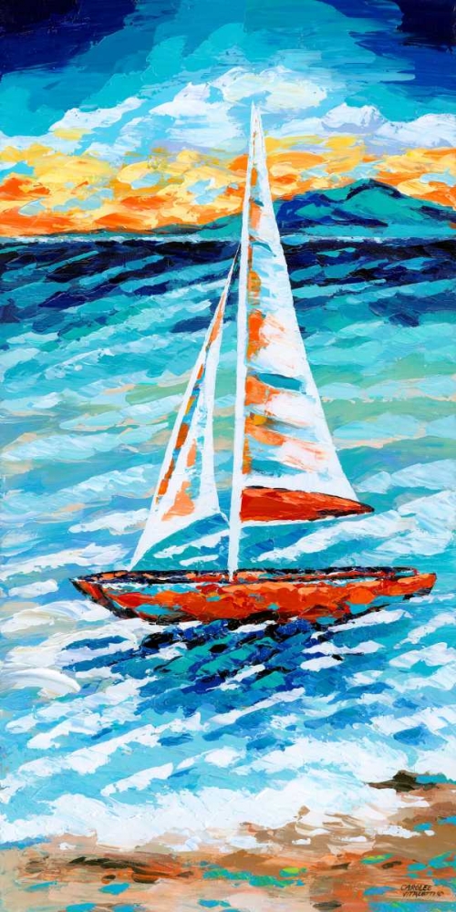 Wall Art Painting id:42417, Name: Wind in my Sail II, Artist: Vitaletti, Carolee