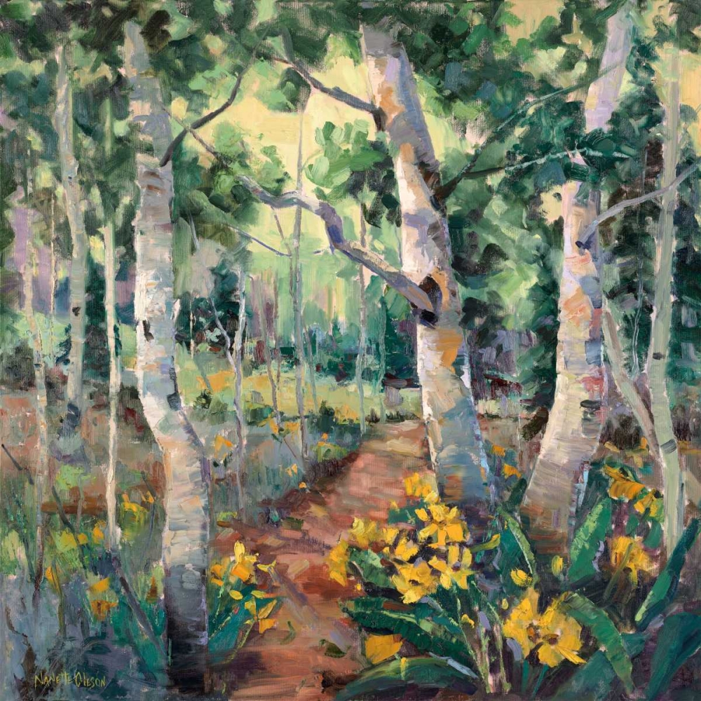 Wall Art Painting id:38250, Name: Four Seasons Aspens II, Artist: Oleson, Nanette