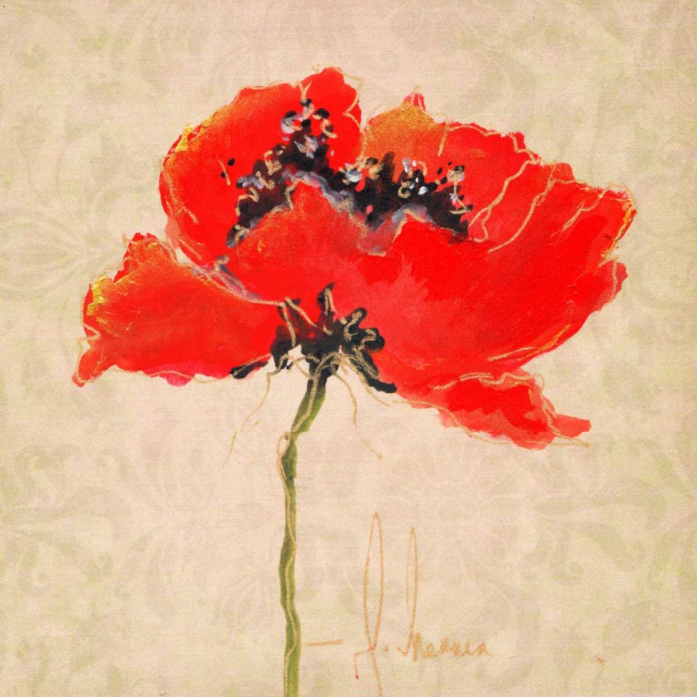 Art Print: Vivid Red Poppies III