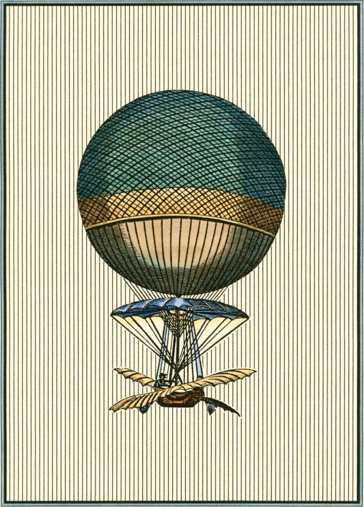 Wall Art Painting id:108026, Name: Vintage Ballooning III, Artist: Vision Studio