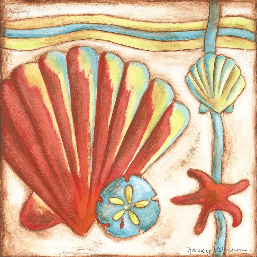 Wall art: Pop Shells II, by Slocum, Nancy