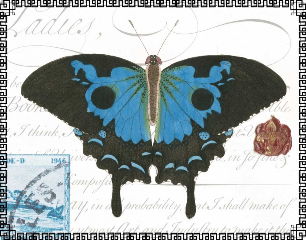 Wall Art Painting id:64689, Name: Butterfly Prose III, Artist: Vision Studio