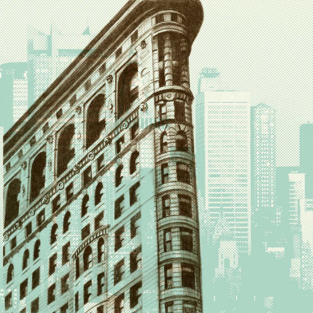 Wall Art Painting id:34587, Name: Architectural Overlay II, Artist: Harper, Ethan