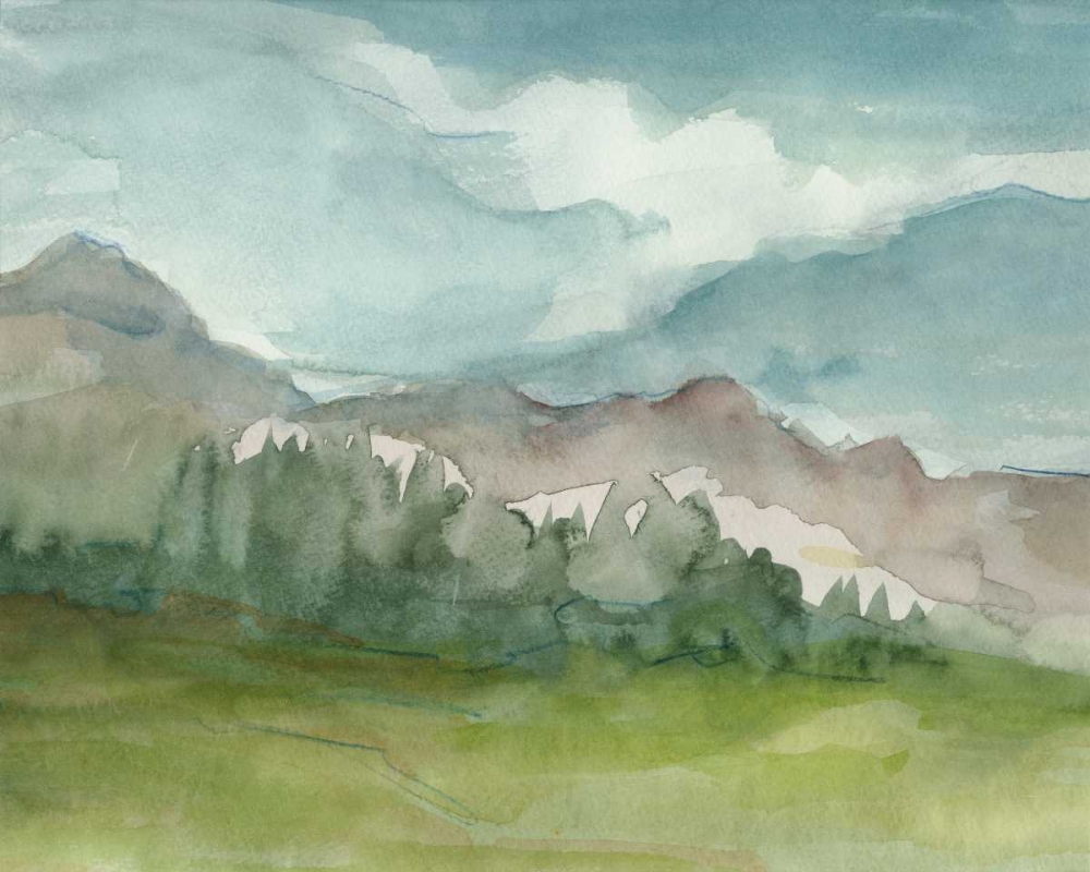 Wall Art Painting id:34595, Name: Plein Air Mountain View II, Artist: Harper, Ethan