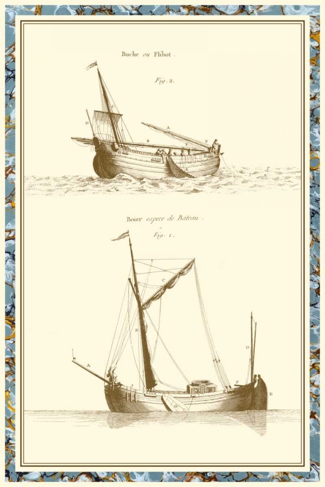 Wall Art Painting id:63314, Name: Ship Schematics I, Artist: Vision Studio
