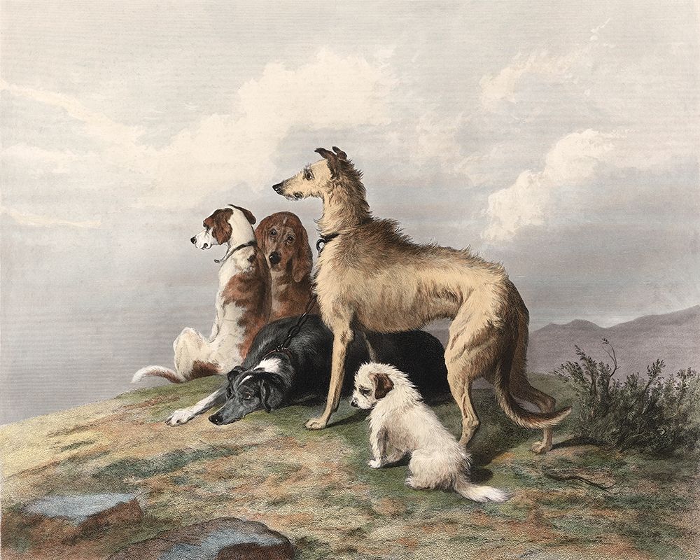 Wall art: Highland Dogs, by Landseer, Edward