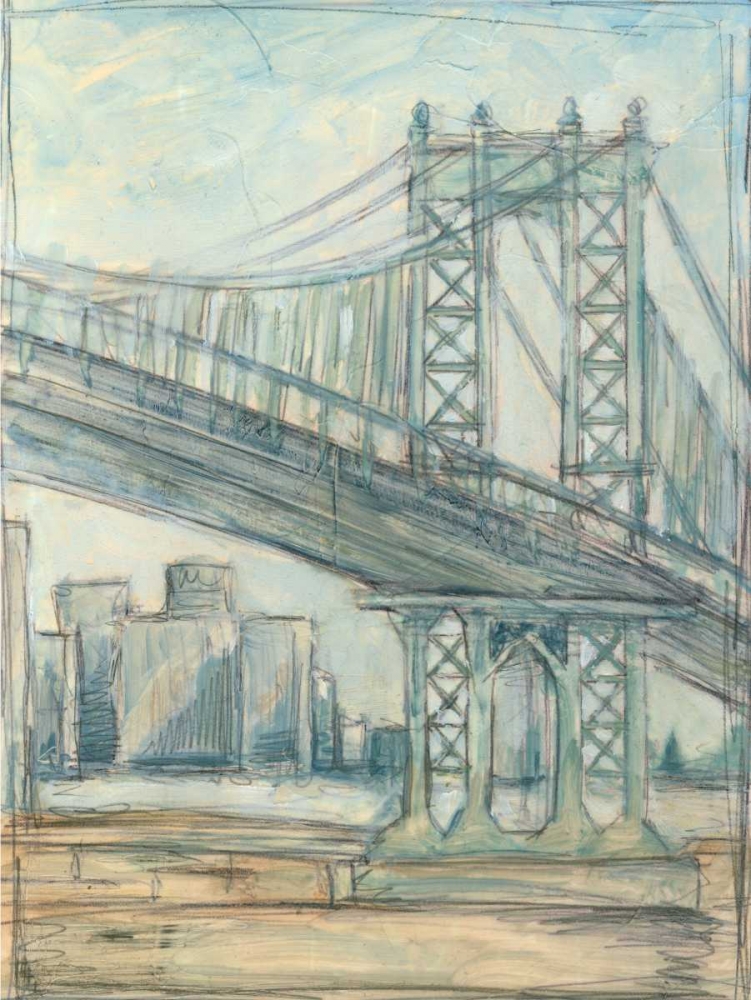 Wall Art Painting id:34647, Name: Metropolitan Bridge II, Artist: Harper, Ethan