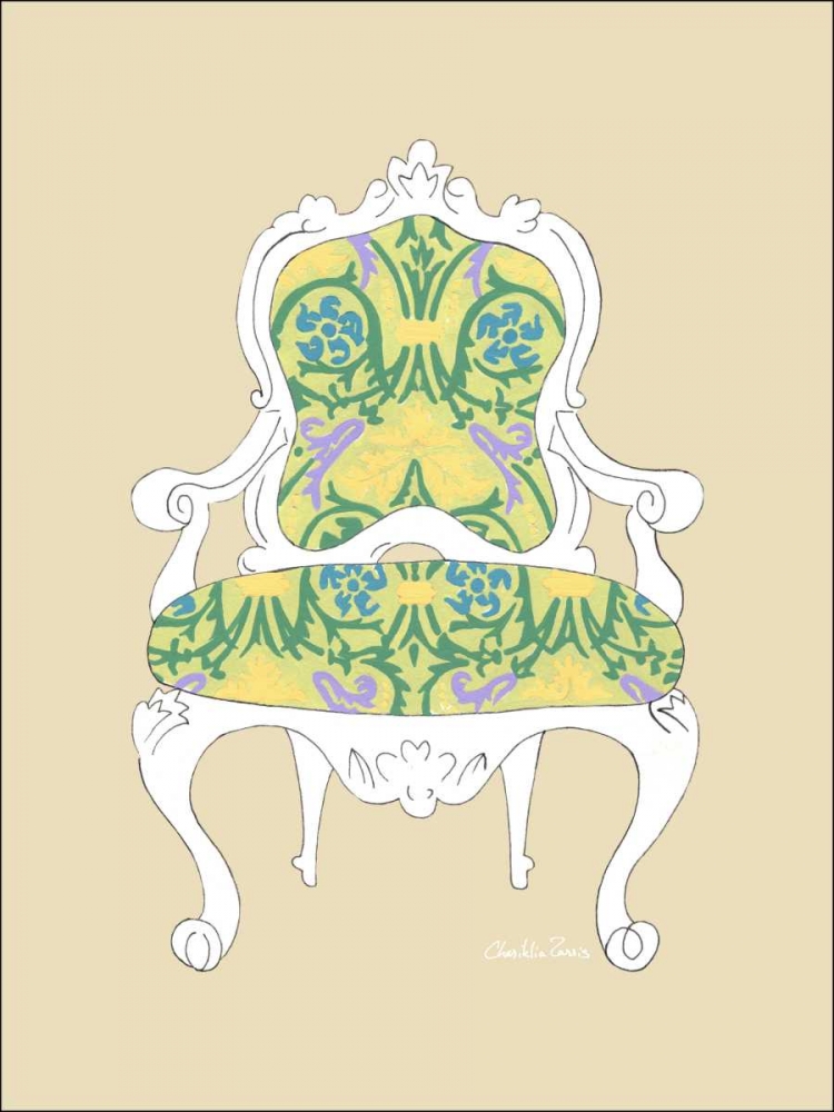 Wall Art Painting id:34689, Name: Decorative Chair II, Artist: Zarris, Chariklia