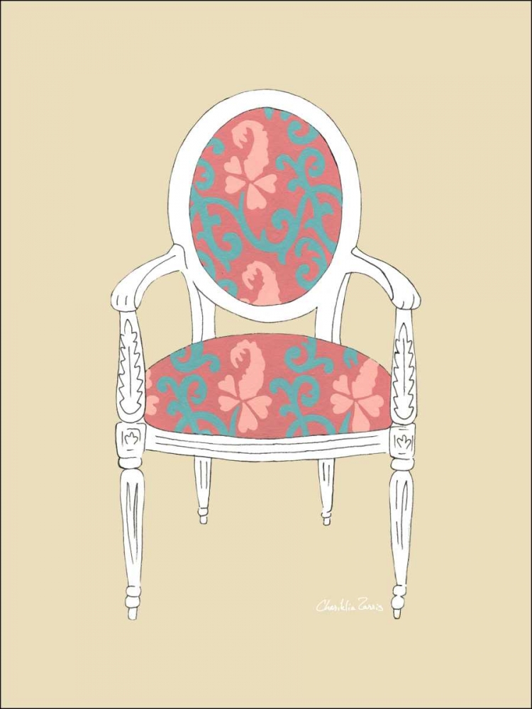 Wall Art Painting id:34691, Name: Decorative Chair IV, Artist: Zarris, Chariklia
