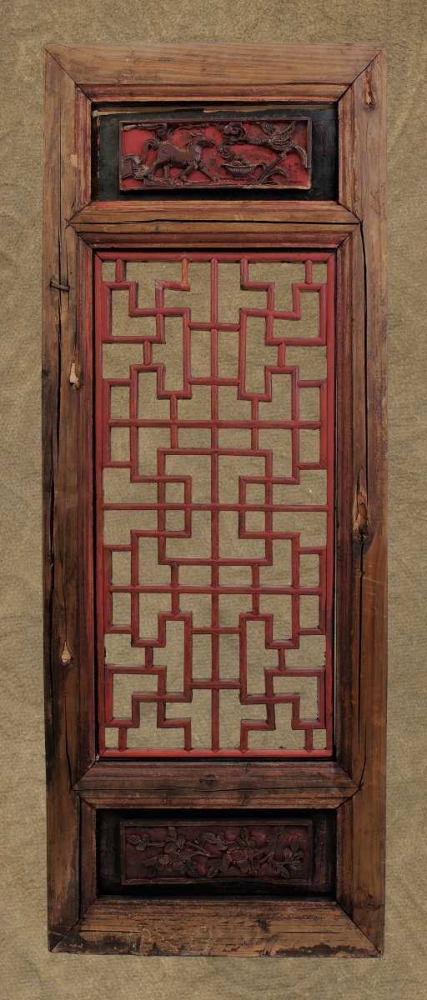 Wall art: Antique Shoji Screen III, by Vision Studio