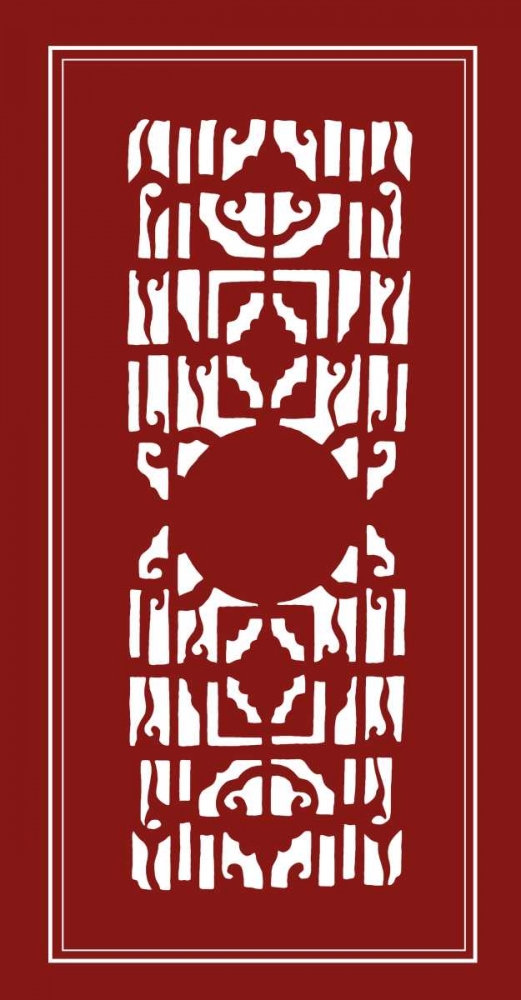 Wall art: Shoji Screen in Cinnabar I, by Vision Studio