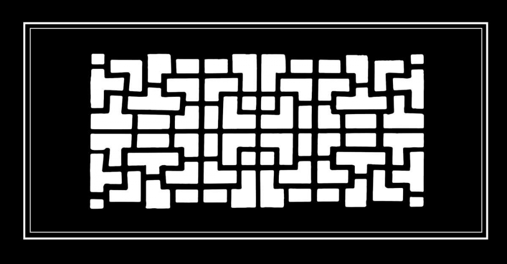 Wall art: Shoji Screen in Ebony III, by Vision Studio