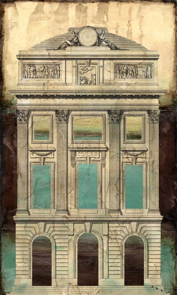 Wall Art Painting id:34701, Name: Architectural Illusion II, Artist: Vision Studio