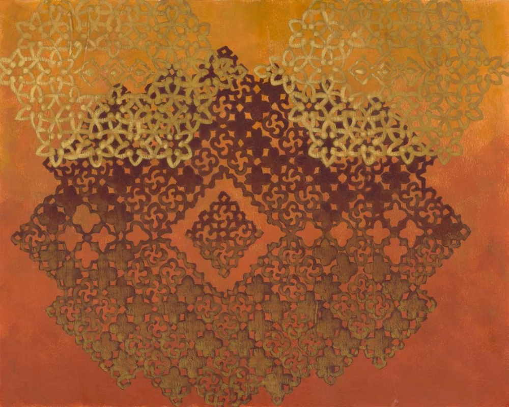 Wall Art Painting id:34728, Name: Golden Henna I, Artist: Zarris, Chariklia