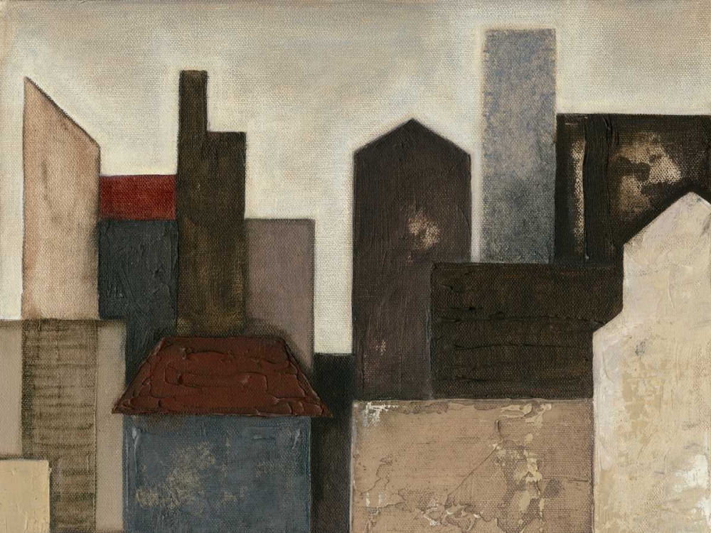 Wall Art Painting id:34742, Name: Abstract Metropolis I, Artist: Meagher, Megan