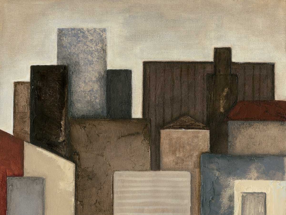 Wall Art Painting id:34743, Name: Abstract Metropolis II, Artist: Meagher, Megan