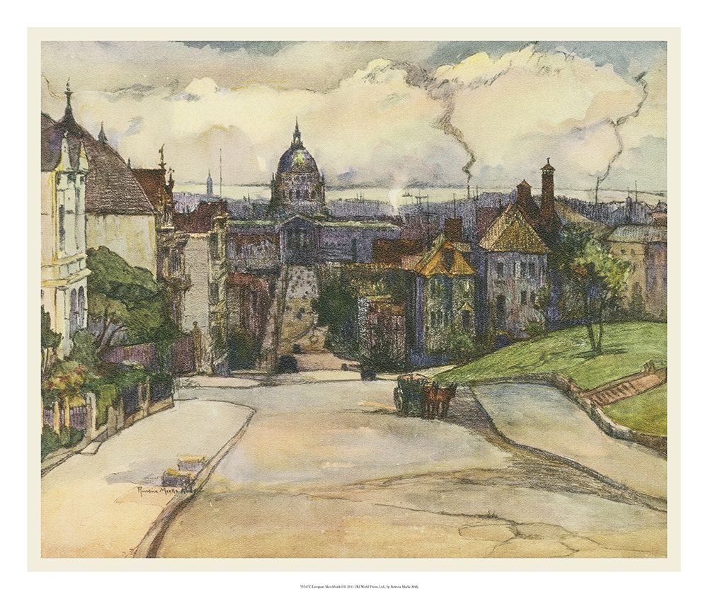 Wall Art Painting id:263914, Name: European Sketchbook I, Artist: Abdy, Rowena Meeks