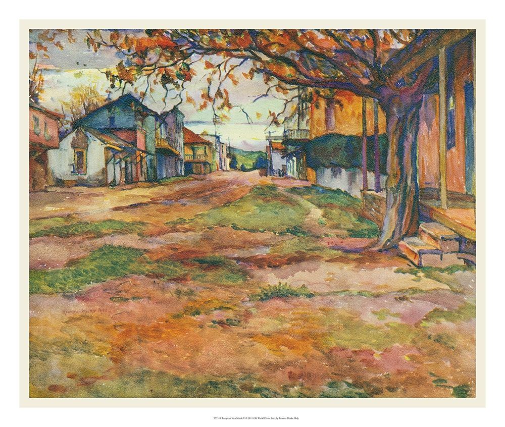 Wall Art Painting id:263918, Name: European Sketchbook V, Artist: Abdy, Rowena Meeks