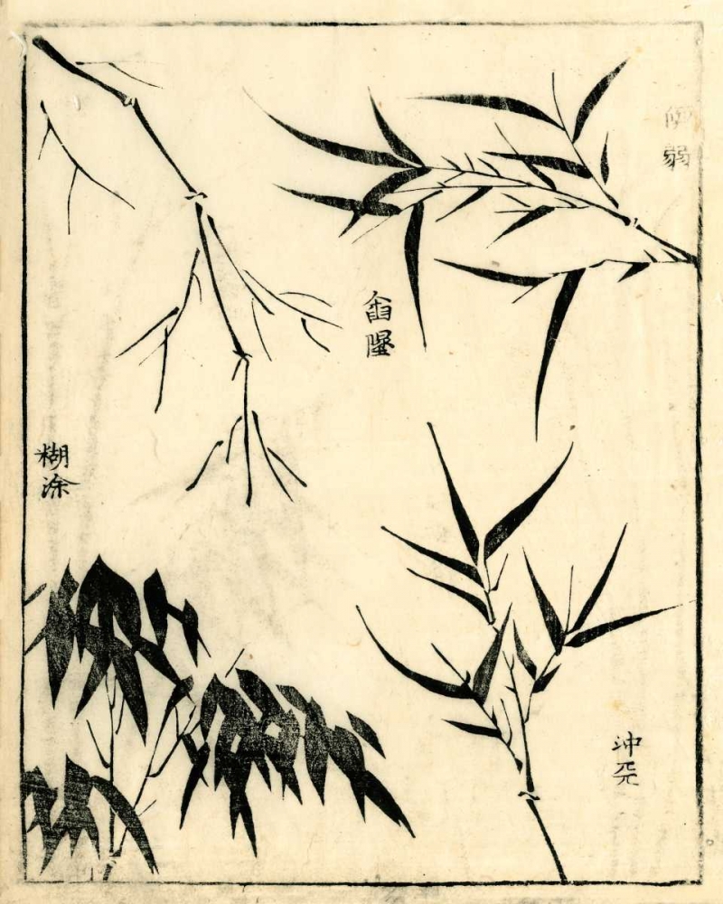 Art Print: Bamboo Woodblock I