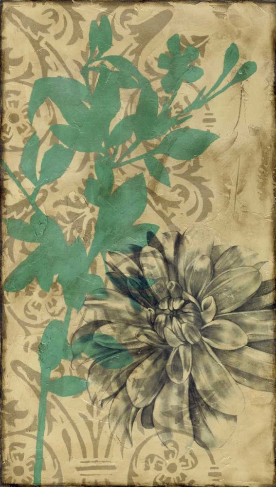 Wall Art Painting id:34793, Name: Tandem Blooms I, Artist: Goldberger, Jennifer