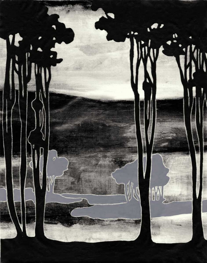 Art Print: Nouveau Landscape I