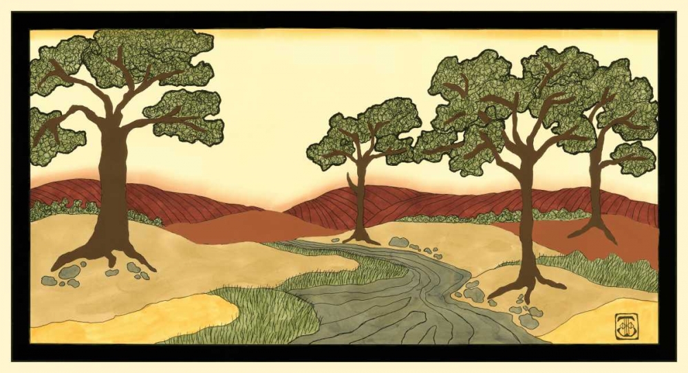 Art Print: Warm Horizons I