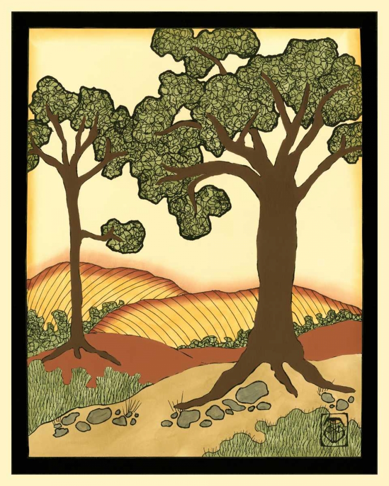 Art Print: Warm Horizons II