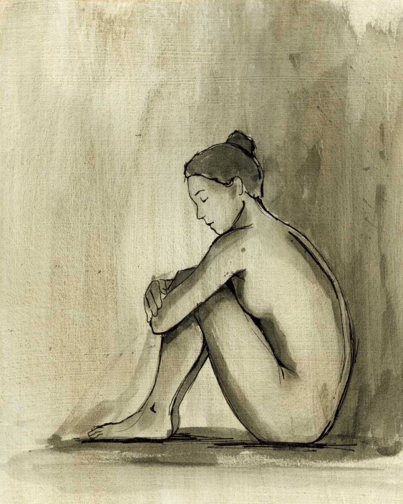 Wall Art Painting id:34971, Name: Sumi-e Figure IV, Artist: Harper, Ethan