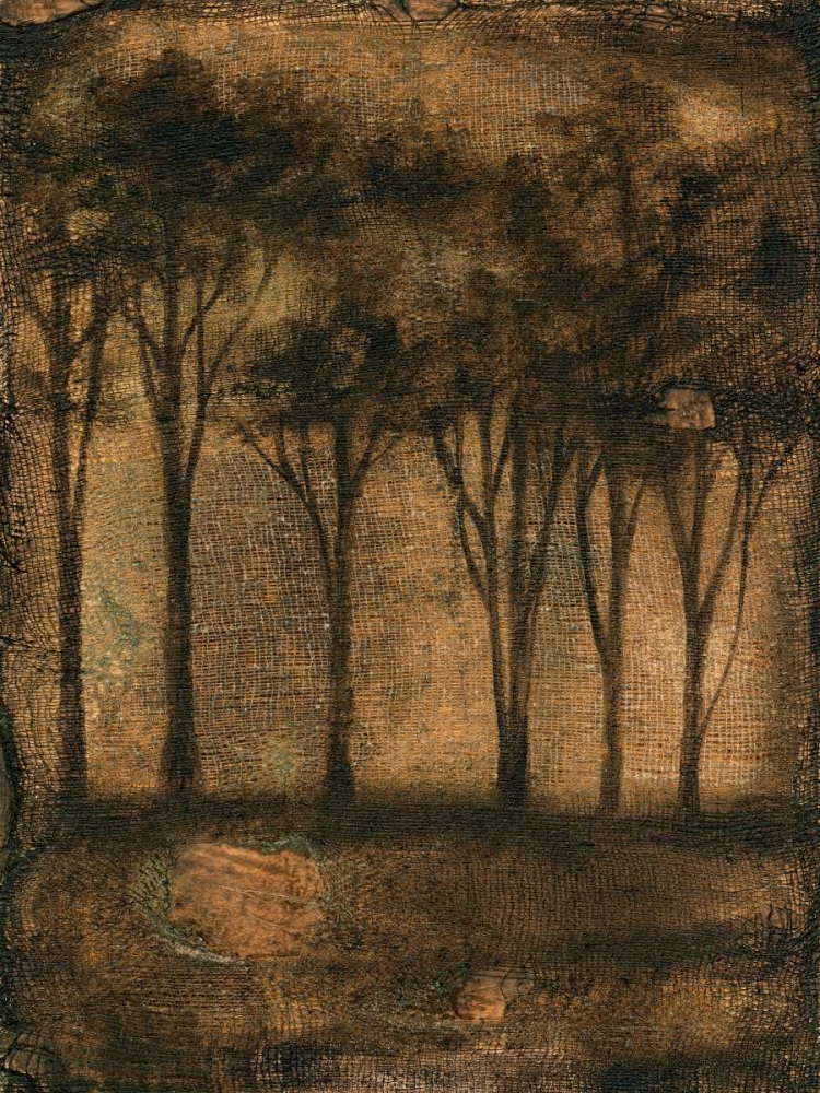 Art Print: Bronzed Treeline I