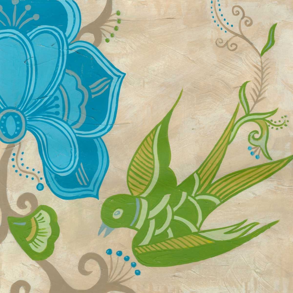 Art Print: Songbird Fresco II