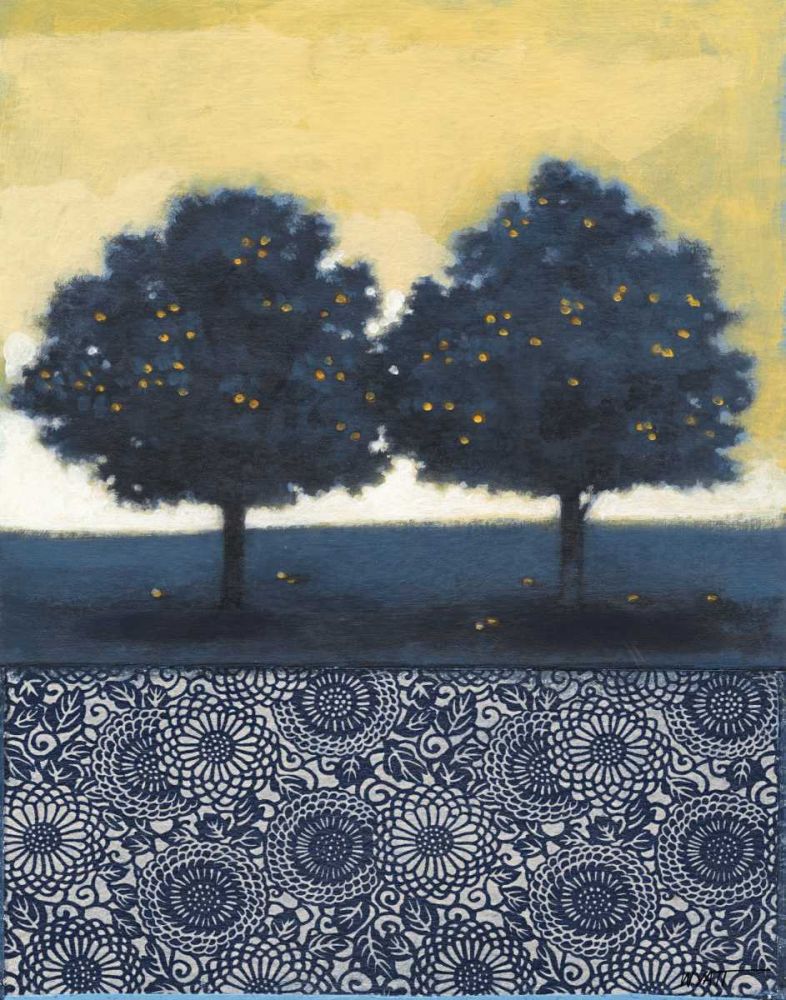 Wall Art Painting id:236878, Name: Blue Lemon Tree II, Artist: Wyatt Jr., Norman