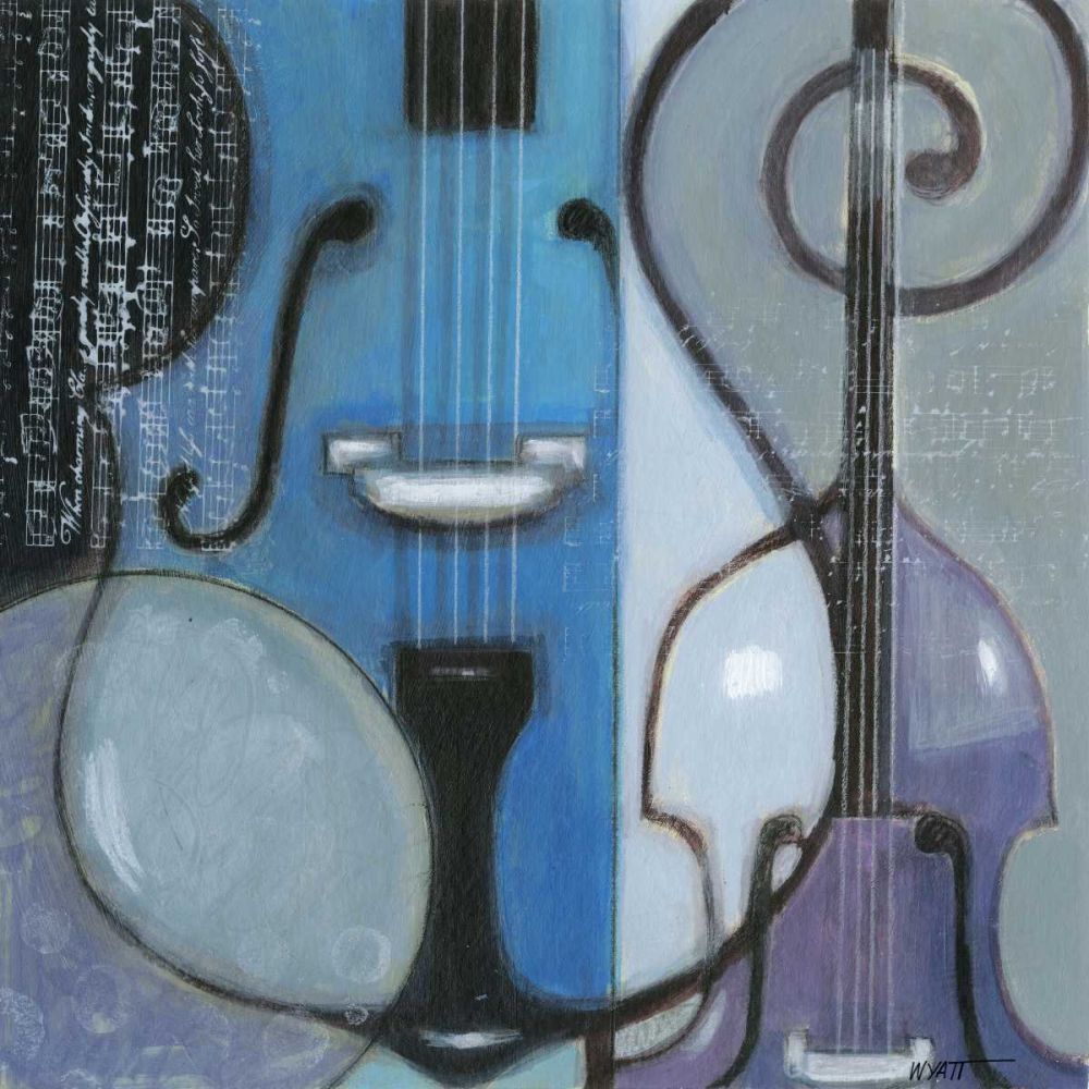 Wall art: Cool Jazz II, by Wyatt Jr., Norman