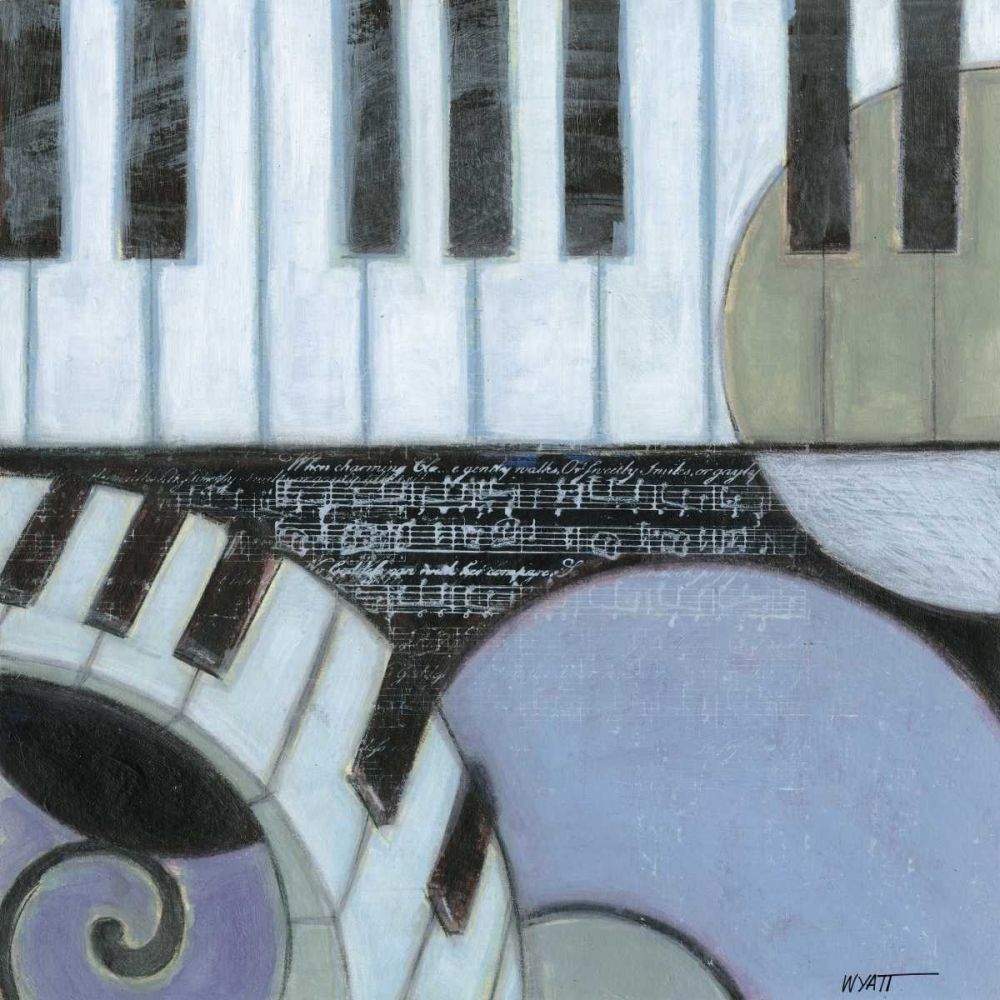 Wall art: Cool Jazz III, by Wyatt Jr., Norman