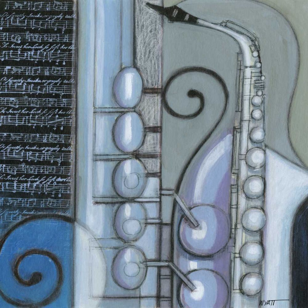 Wall art: Cool Jazz IV, by Wyatt Jr., Norman