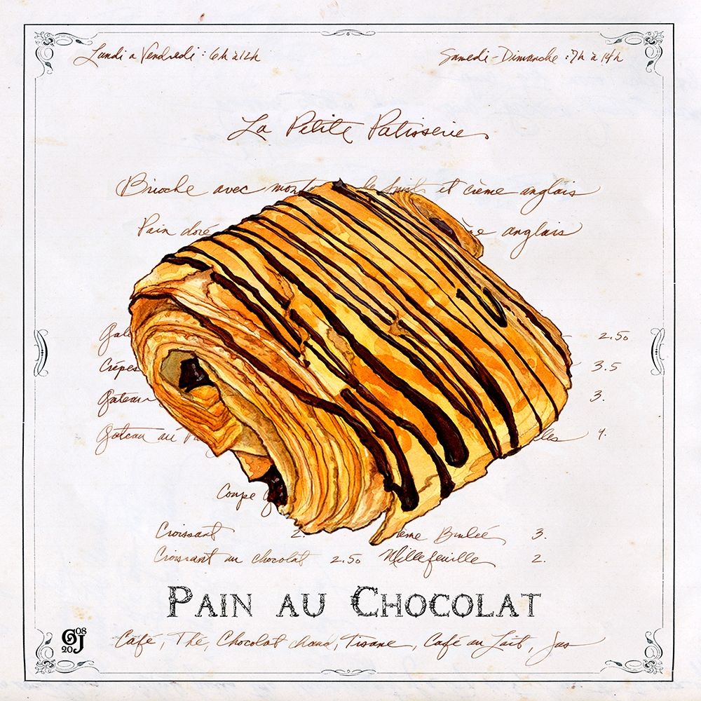 Wall Art Painting id:190518, Name: Pain au Chocolat, Artist: Joyner, Ginny